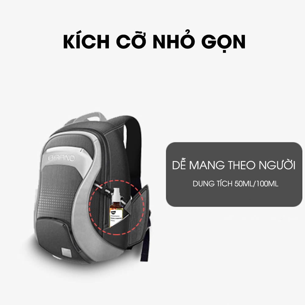 Tinh dầu xịt phòng Warmer hỗ trợ diệt khuẩn, khử mùi giày, mùi ô tô, mùi toilet, mùi phòng hiệu quả