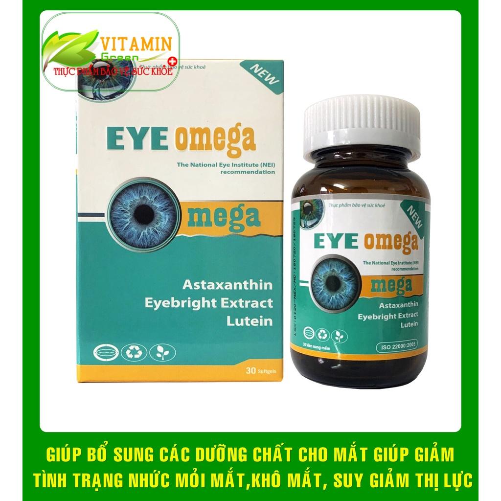 VIÊN UỐNG BỔ MẮT EYE OMEGA GIÚP GIẢM NHỨC MỎI MẮT, TĂNG CƯỜNG THỊ LỰC