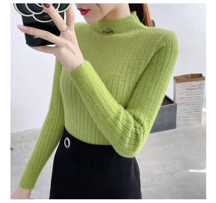 ÁO LEN NỮ LÔNG MỀM MỊN HÀN QUỐC CỔ 3 PHÂN SIÊU XINH - DL55121