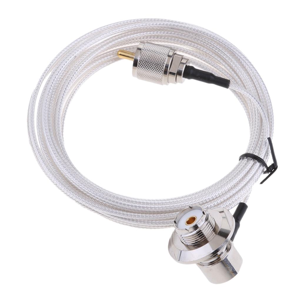 16ft RG58 Mount Cable Car Mobile Radio Antenna PL259 UHF Male To SO239,5M Antenna Extension Cable
