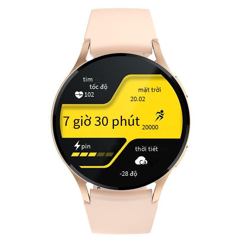Đảm Bảo Chất Lượng S46 Vòng Tay Thông Minh Cuộc Gọi Bluetooth Màn Hình AMOLED Nhịp Tim Oxy Trong Máu Khỏe Mạnh Đếm Bước Thể Thao Thông Minh Nữ Đồng Hồ