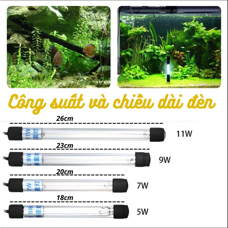 Đèn UV hồ cá , đèn UV bể cá diệt tảo, nấm có hại