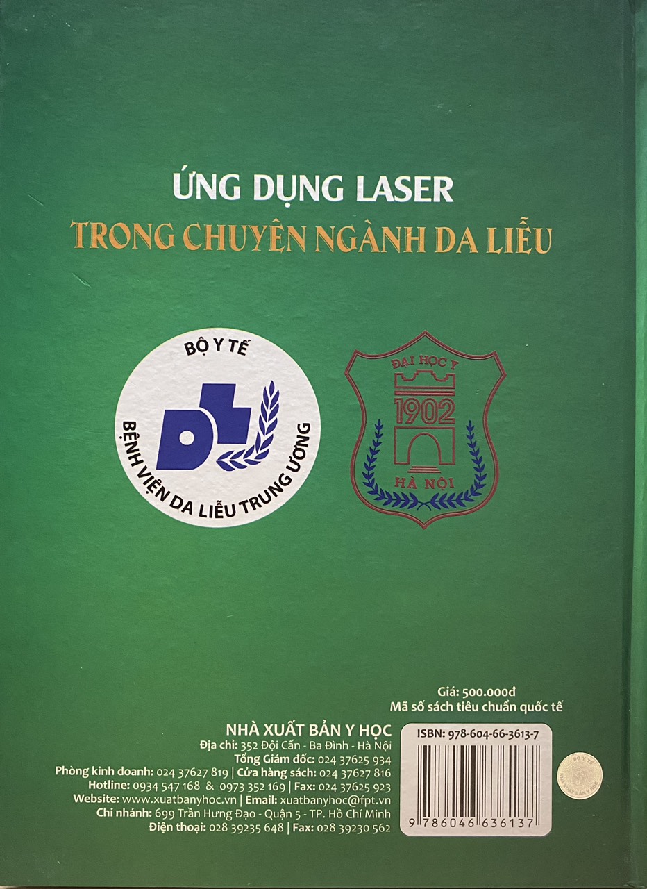 Sách -  Ứng dụng Laser trong chuyên ngành Da liễu