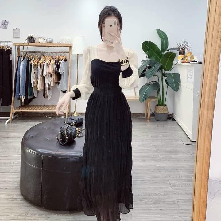 ÁO LEN TĂM PHỐI TƠ ÓNG CHO NỮ