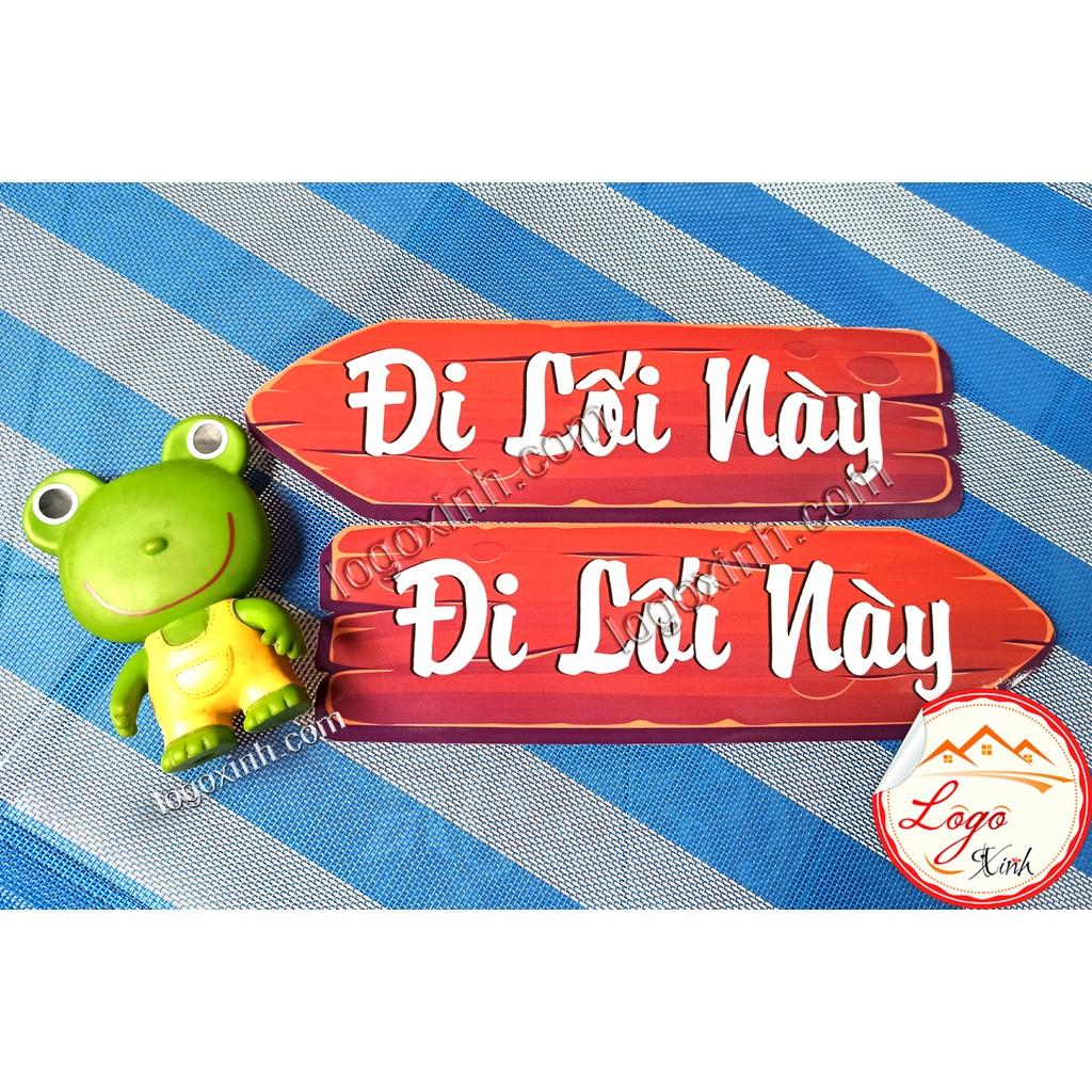 Logo sticker decal dán chỉ dẫn đi lối này, biển báo hướng đi - going this way