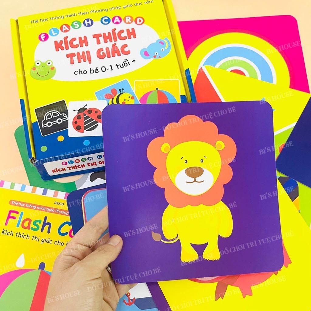 Bộ Thẻ Trắng Đen Màu Sắc- Flash Card Kích Thích Thị Giác Cho Trẻ Sơ Sinh