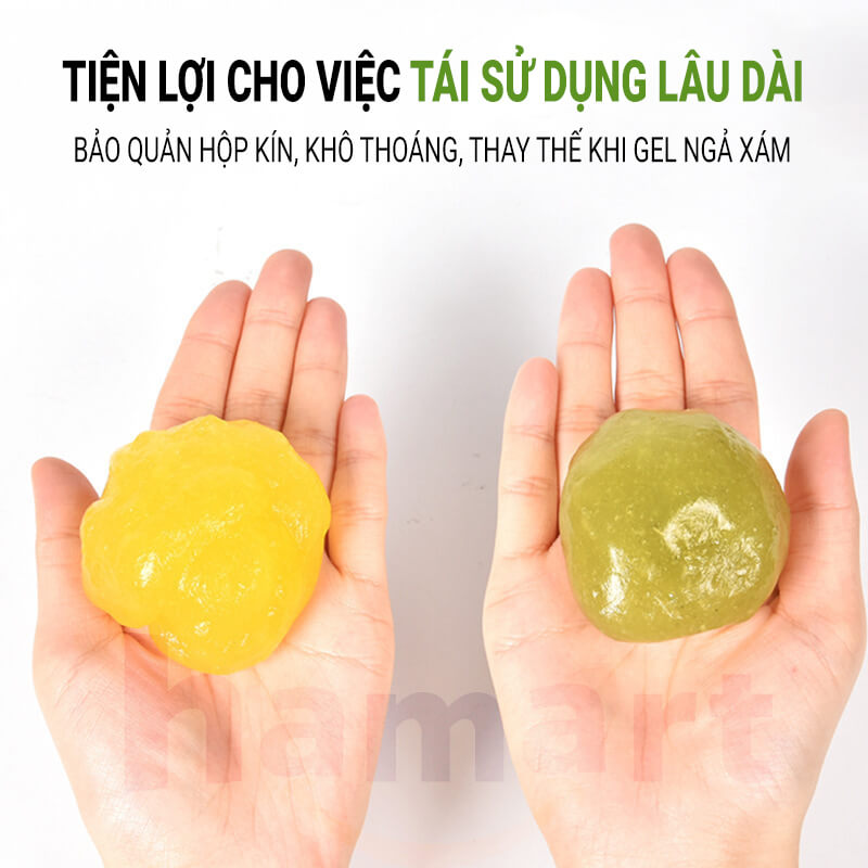 Túi 70gr Gel Slime Vệ Sinh Đa Năng Silicone Lau Bụi Bàn Phím Ô Tô Tái Sử Dụng Lâu Dài