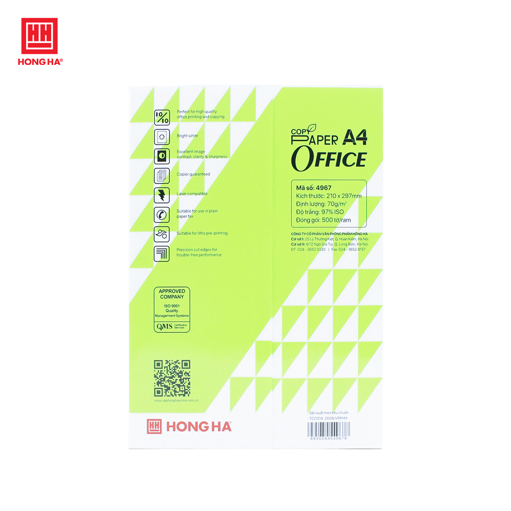 Giấy Copy Paper Hồng Hà A4 70gsm - 4967