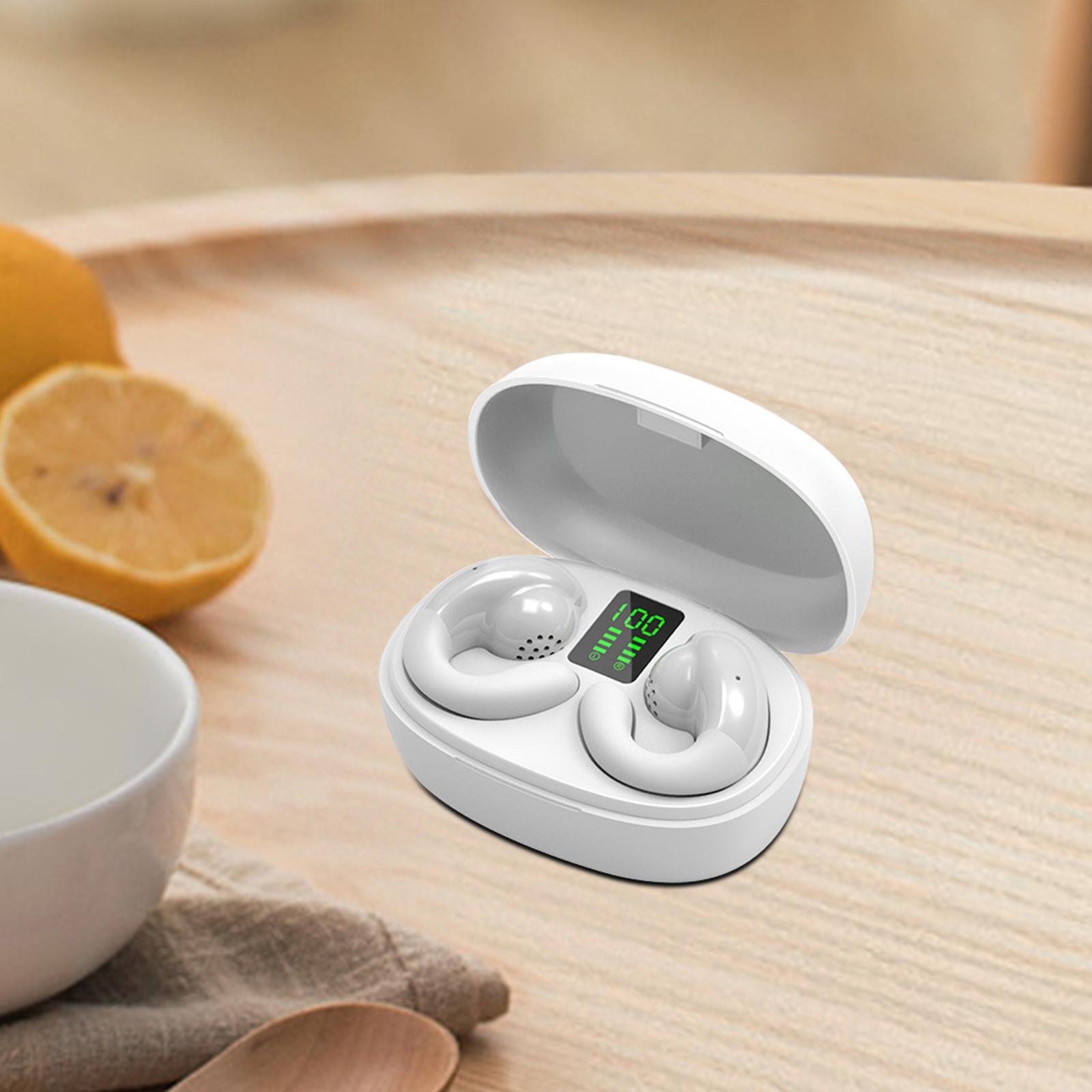 Clip Headphones V5.3 Noise Cancelling for Workout Working Computer