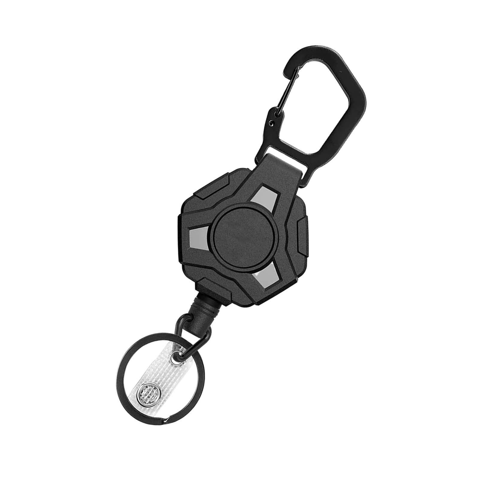 Retractable Keychain Storage Hook Outdoor Carabiner for Picnic Outdoor