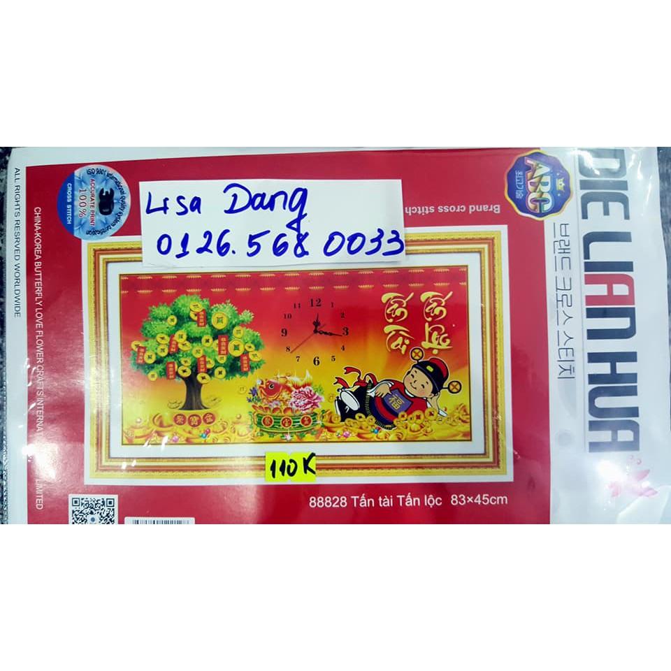 Tranh thêu THẦN TÀI 88828(83x45cm)chưa thêu 5d