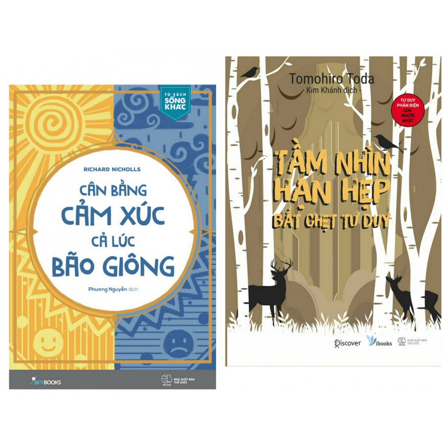 Combo Sách Kỹ Năng Sống: Cân Bằng Cảm Xúc Cả Lúc Bão Giông + Tầm Nhìn Hạn Hẹp Bắt Chẹt Tư Duy (Tặng Bookmark)