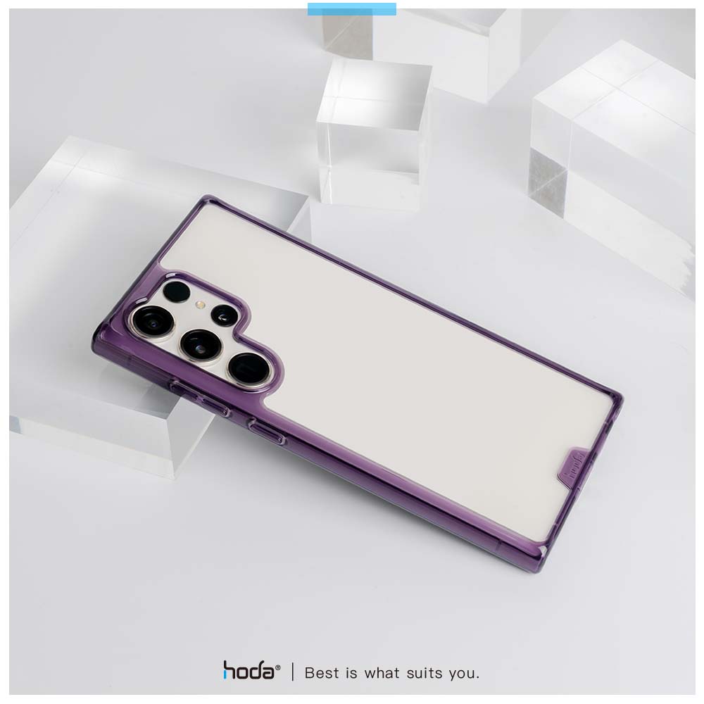 Ốp Lưng Hoda dành cho Samsung Galaxy S23 Ultra/S22 Ultra Crystal Pro Glass Tiêu Chuẩn Quân Đội - Hàng Nhập Khẩu