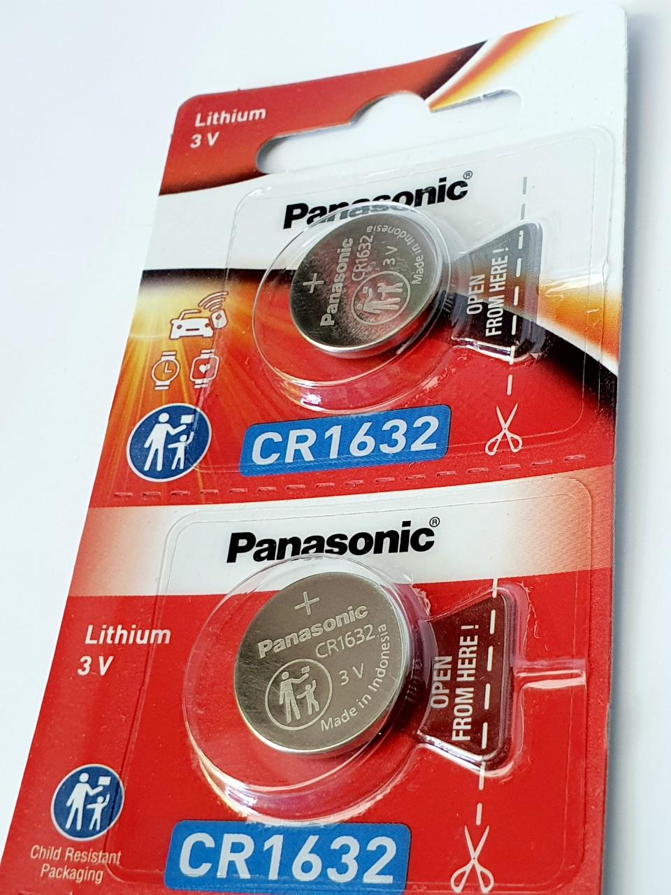 {Panasonic VN nhập khẩu} Pin Cúc Áo Panasonic  CR1632  3V Lithium dùng cho đồng hồ, thiết bị điện tử...