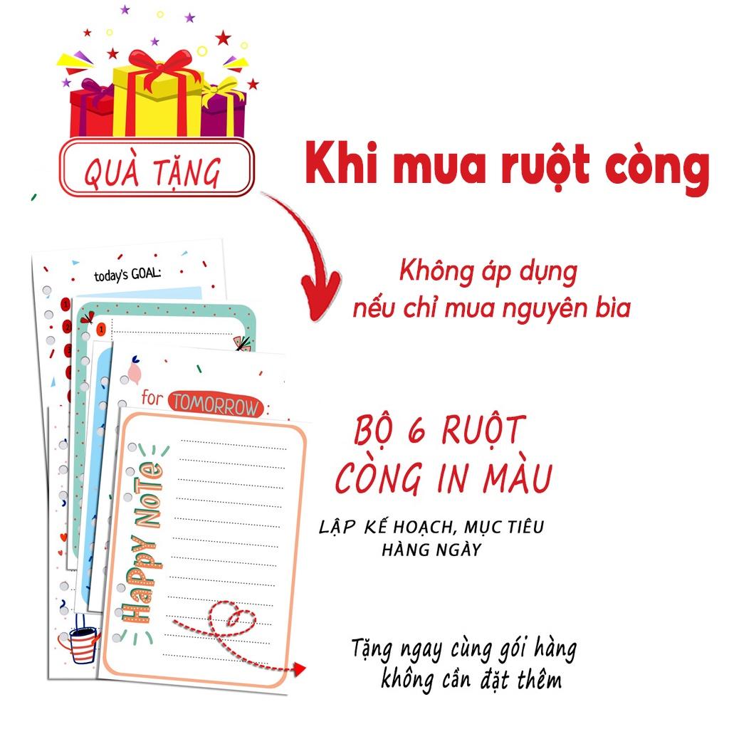 Sổ còng/ Bìa/ Ruột giấy KLong B5 kẻ ngang 100 tờ; MS: 548/549, giấy còng 28 lỗ refill Klong chính hãng