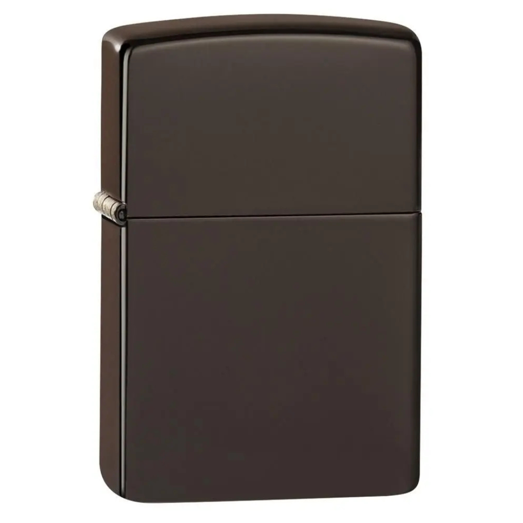 Bật lửa Zippo Brown - Dòng Màu Nâu Hạt Dẻ Bóng Mượt Chính Hãng Mỹ, Vỏ Đồng Thau Sang Trọng, Chống Gió Cao Cấp
