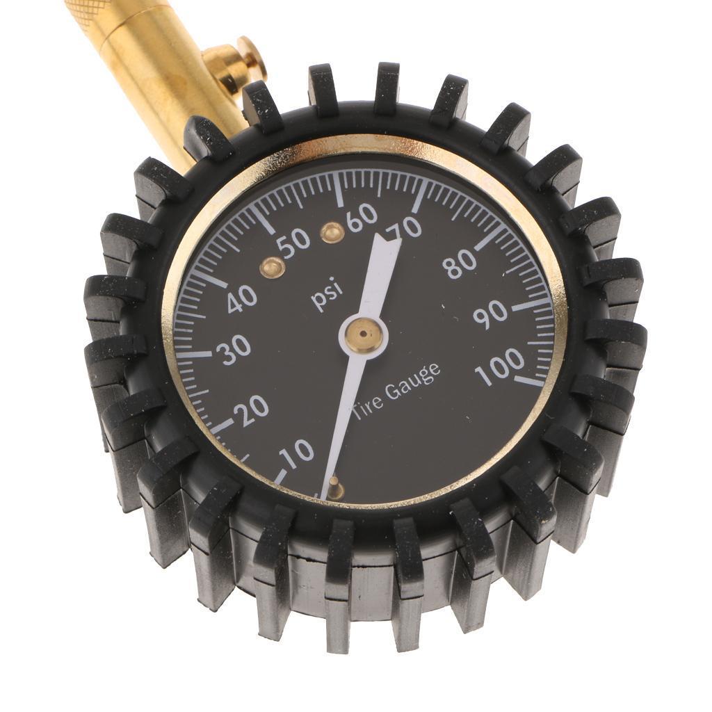 Car Motorcycle Tire Pressure Gauge 100psi Professional Mechanical Tire Gauge