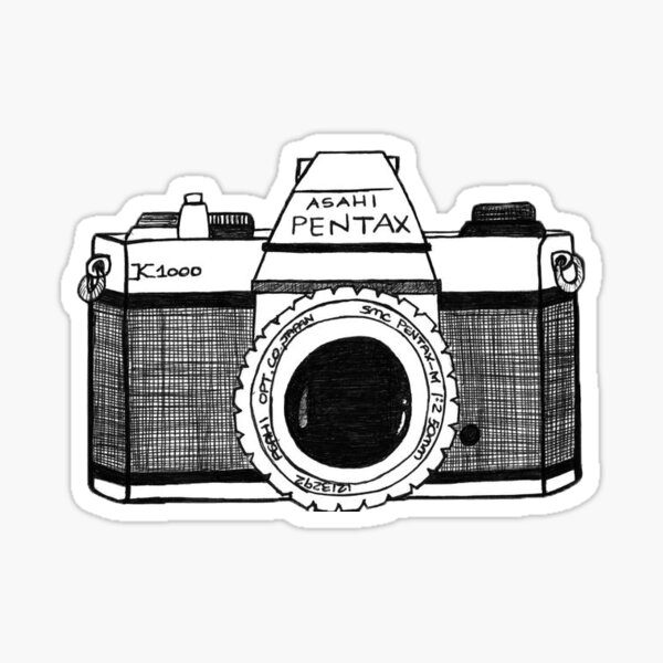 Sticker máy ảnh, camera decal dán laptop , điện thoại hình dán trang trí