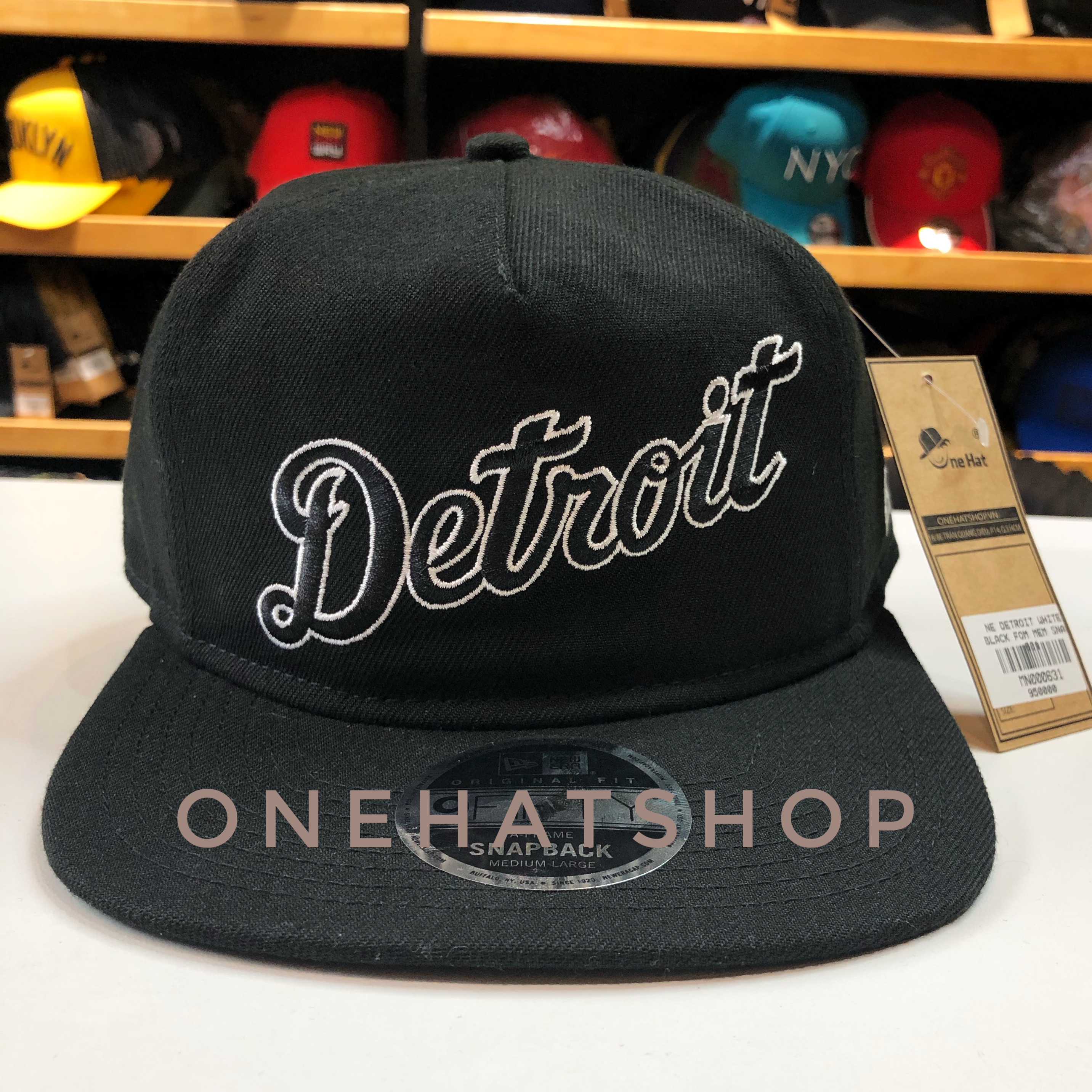 Nón snapback fom mềm 5panel Detroit xịn