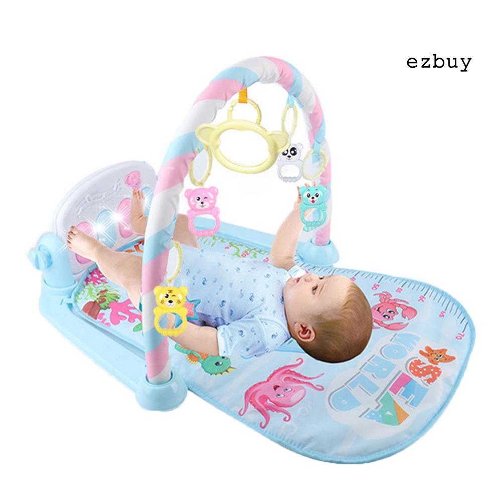 EY-Infant Baby Pedal Piano Play Mat Cushion Gym Blanket Fitness Bodybuilding Frame