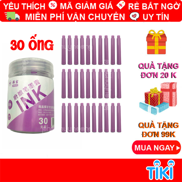 Bút mực máy xóa được Pikachu tặng kèm 1 ống mực ngòi to, bút mực học sinh xóa được loại tốt