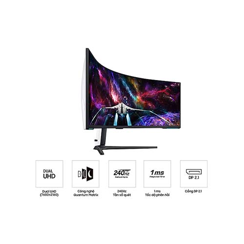 SAMSUNG TV 57 inch Odyssey Neo G9 G95NC DUHD 240Hz Màn hình Gaming - Hàng chính hãng