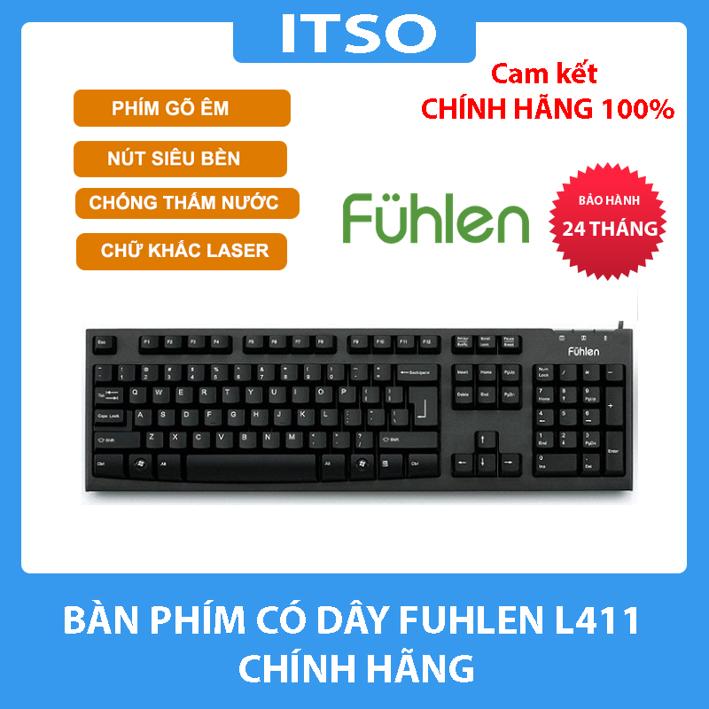 Bàn phím gaming có dây Fuhlen L411 - Ninza Hàng Chính Hãng