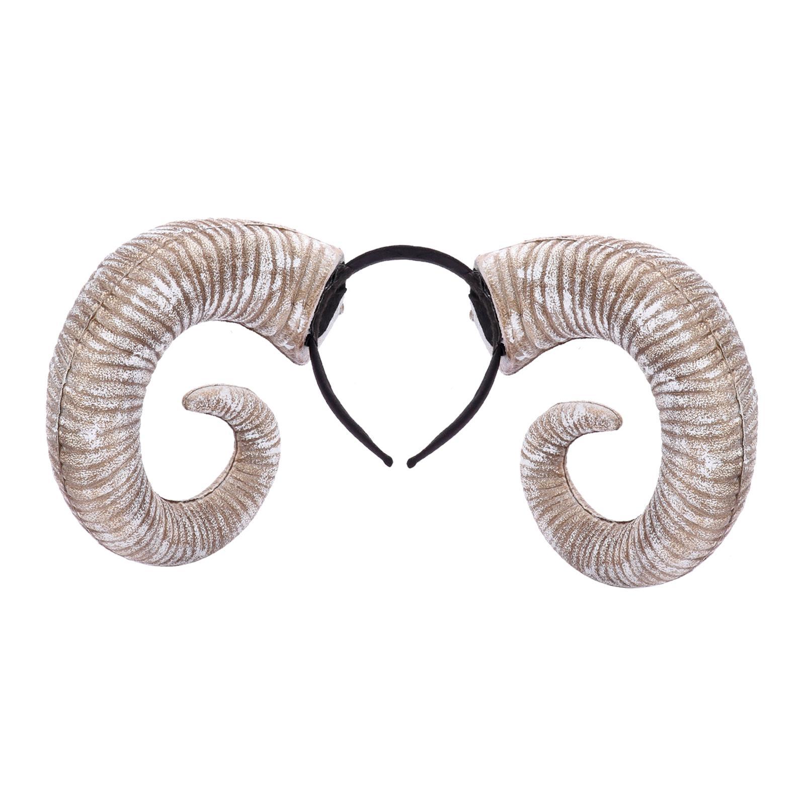 Devil Hair Band Hair Hoop Headband, Sheep Women Headpiece, for Party Decoration Fancy Dress Festival Halloween Dance Show