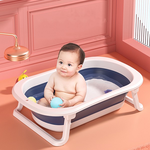 Chậu tắm cho bé sơ sinh,Thau tắm gấp gọn  chống trượt cho trẻ sơ sinh loại cao cấp