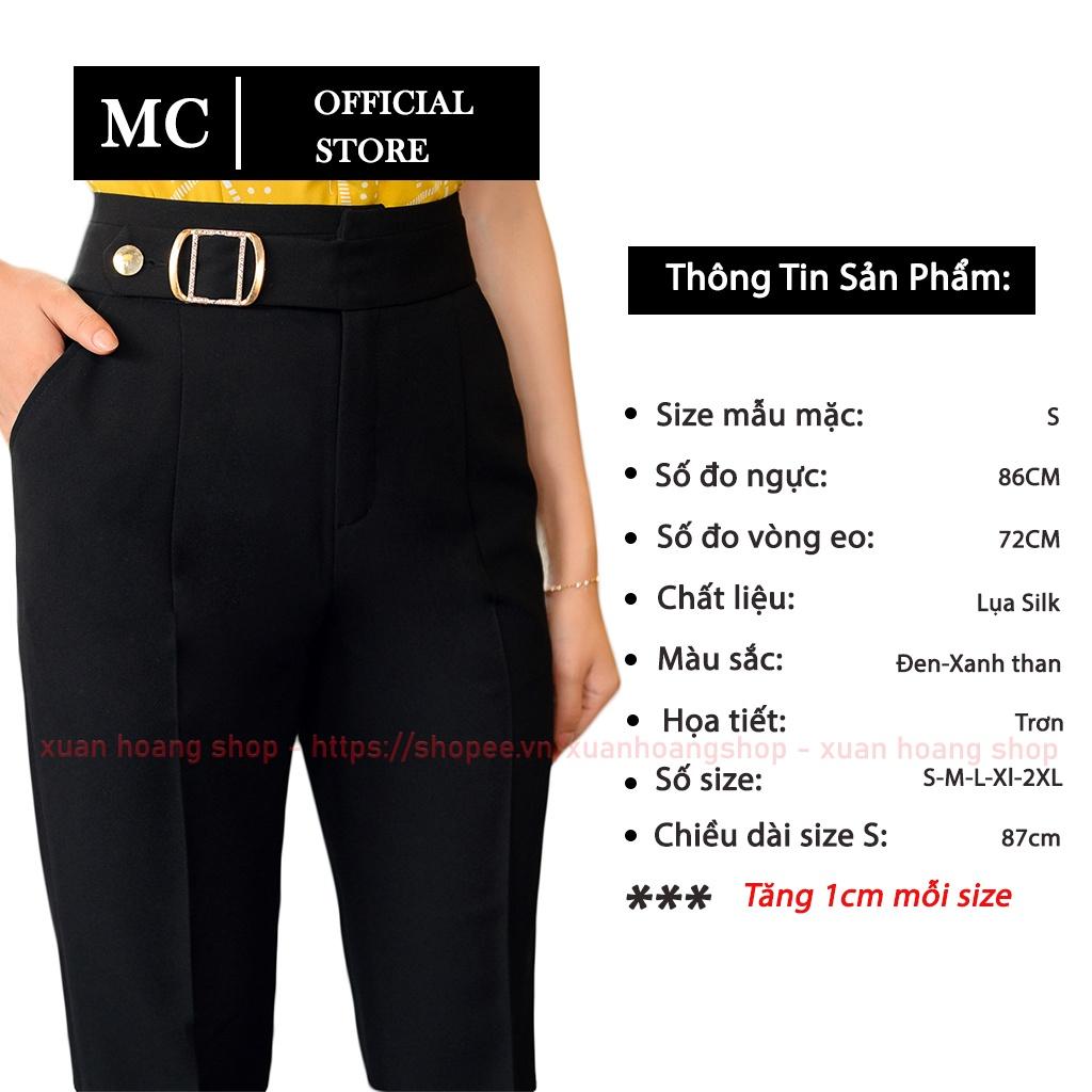 Quần Tây Nữ Công Sở Mc Fashion, Vải Đẹp, Lưng Cao, Dáng Âu Baggy q0471
