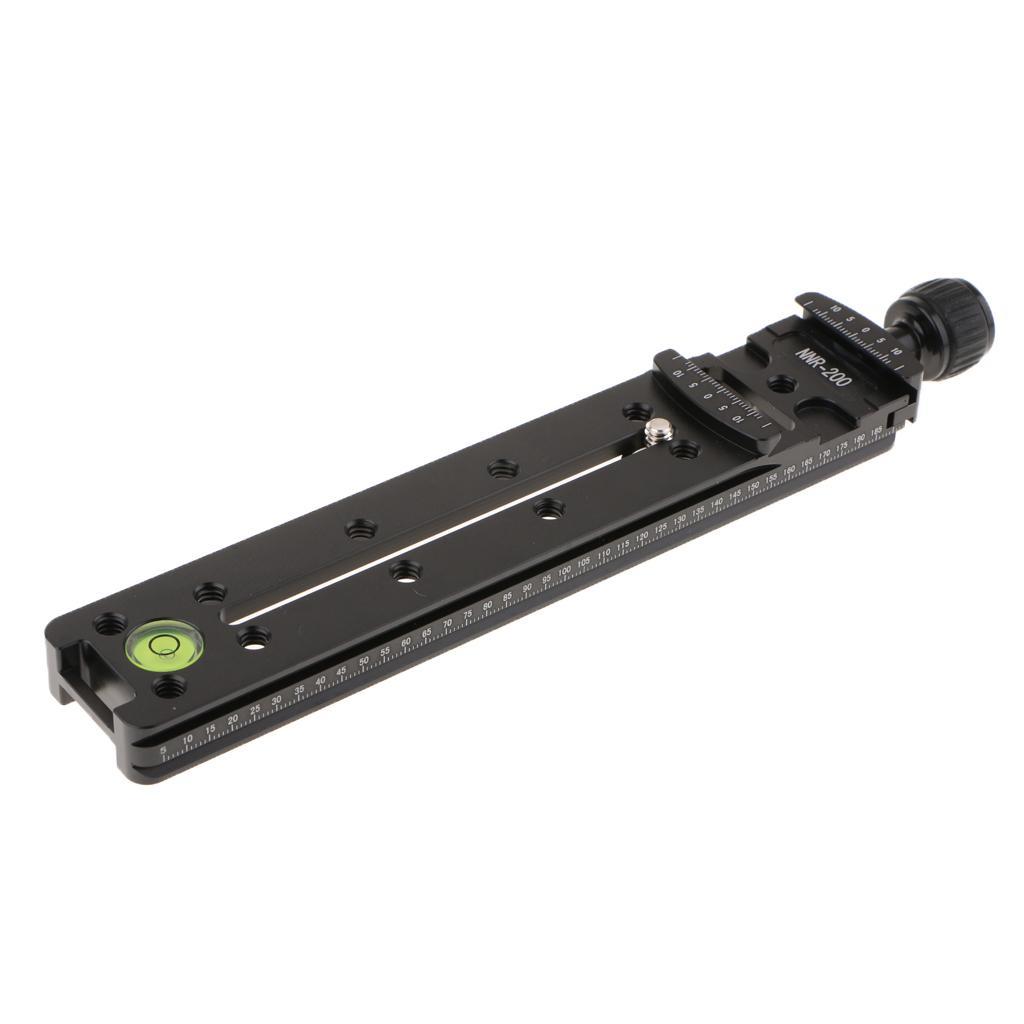 200mm Nodal Slide Rail Quick Release Plate Clamp for Panoramic Arca