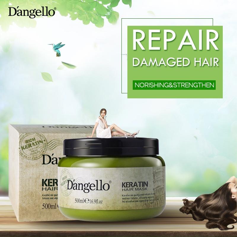 Kem ủ hấp tóc phục hồi siêu mượt Dangello Keratin Hair Mask 500ML