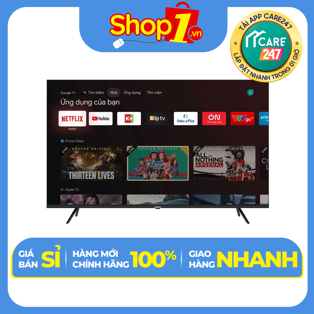 Google Tivi Asanzo 4K 55 inch 55EX8 - Hàng chính hãng - Chỉ giao HCM