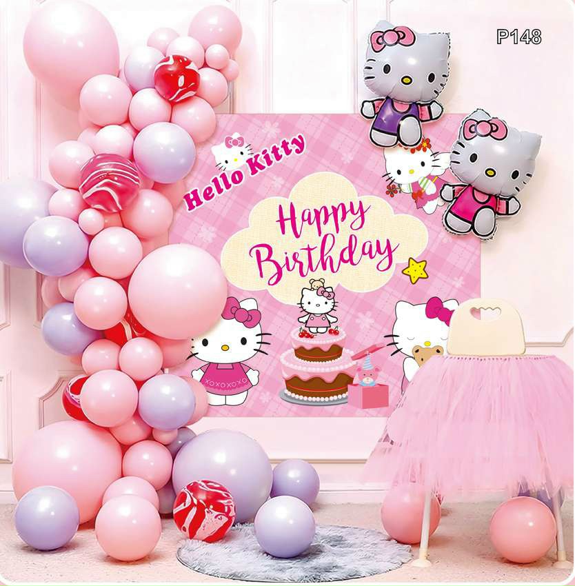 Bộ Trang Trí Sinh Nhật Kitty 2021 Mới –P148