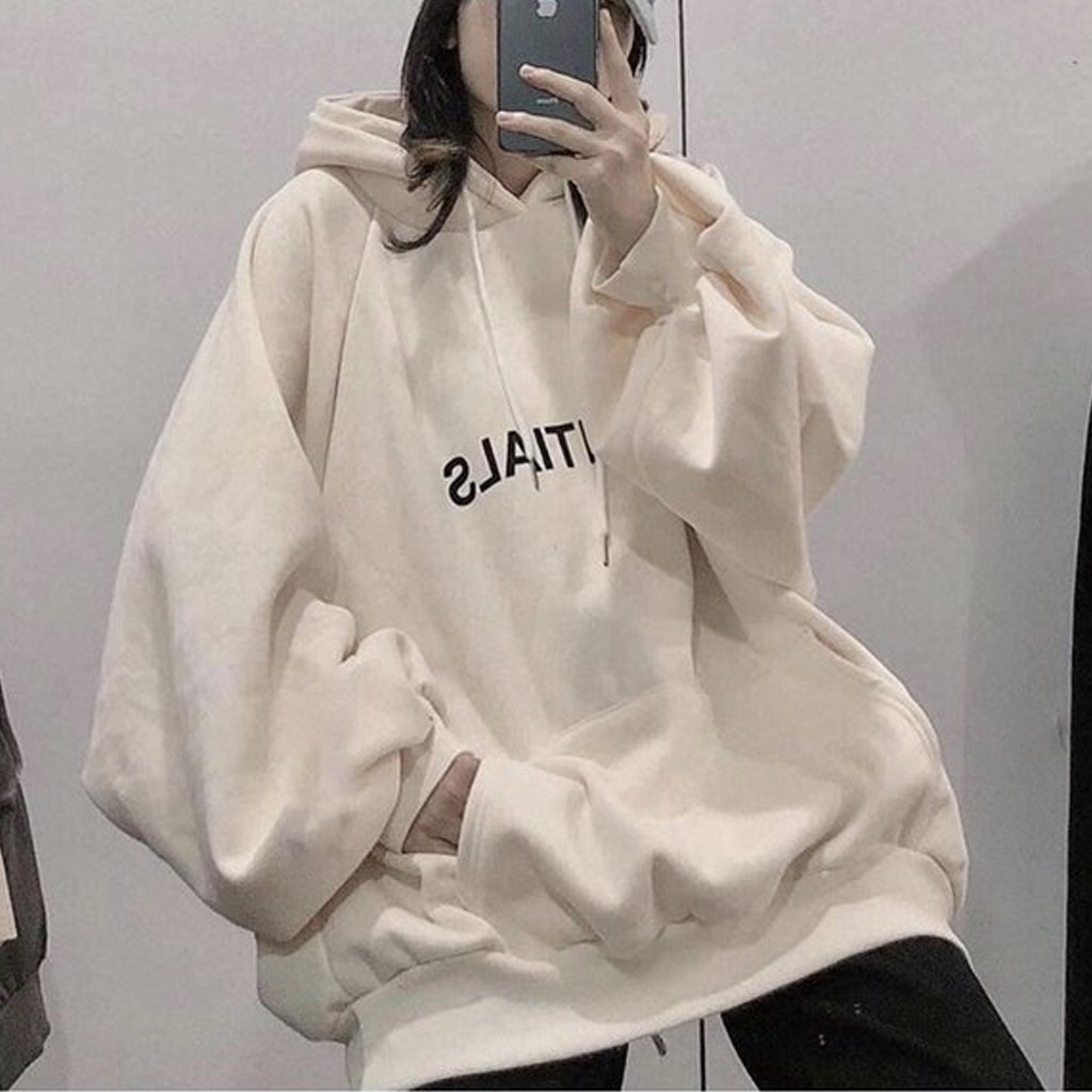 Áo khoác nỉ hoodie SAM CLO nam nữ chui có mũ tay dài thu đông freesize dáng Unisex in chữ ESSENTIALS