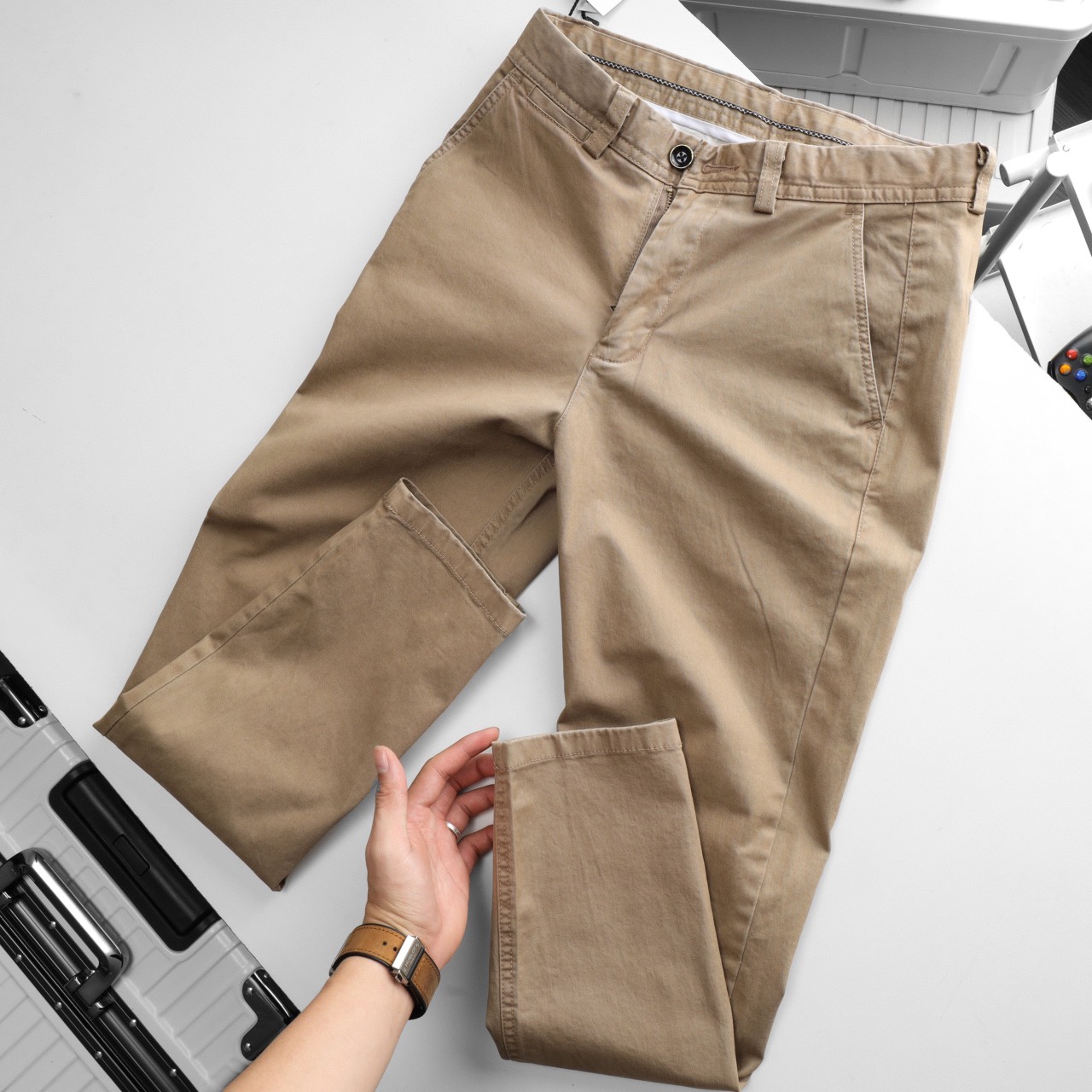 Quần kaki nam dài 8 màu mẫu mới form slim fit | LASTORE MENSWEAR
