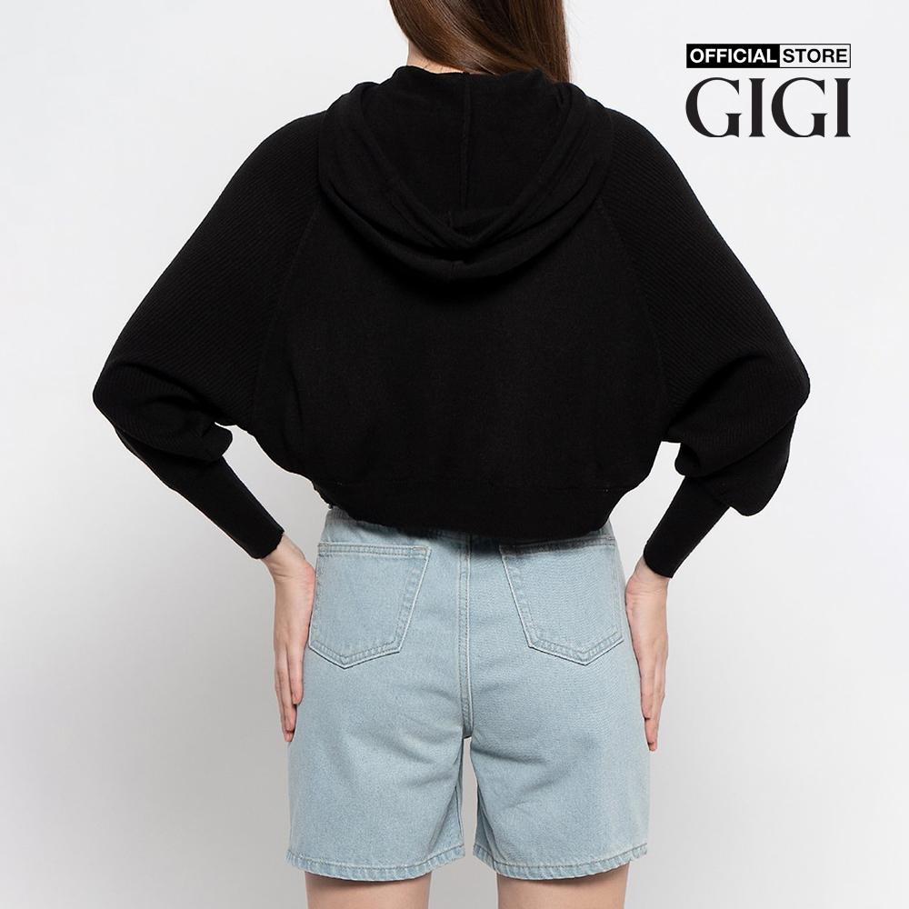 GIGI - Áo hoodie nữ tay dài phối mũ thời trang G1303K212701