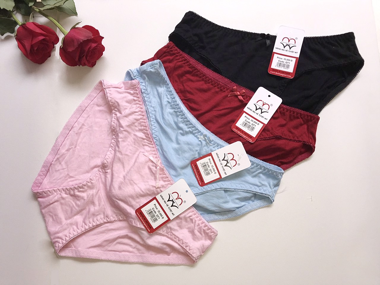 COMBO 5 QUẦN MW COTTON TRƠN -SIZE M