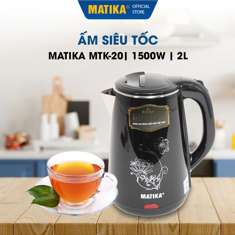 Ấm Siêu Tốc MATIKA 2L 1500W MTK-20 - Hàng chính hãng