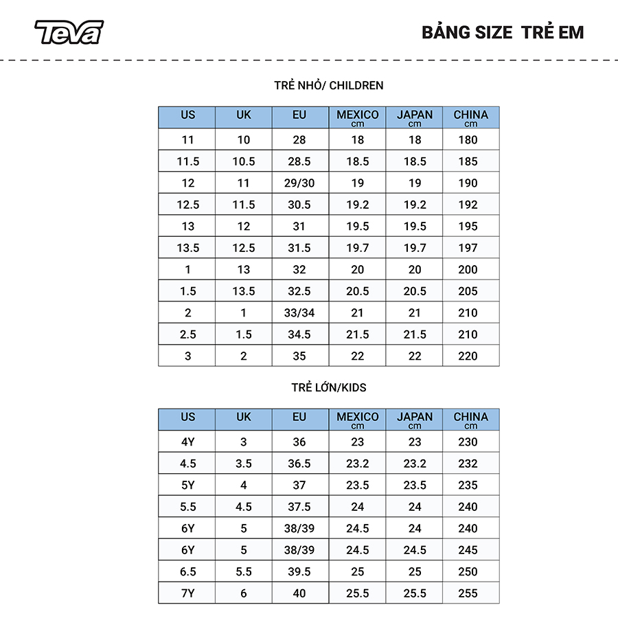 Giày sandal trẻ em Teva Hurricane Xlt2 - 1019390Y