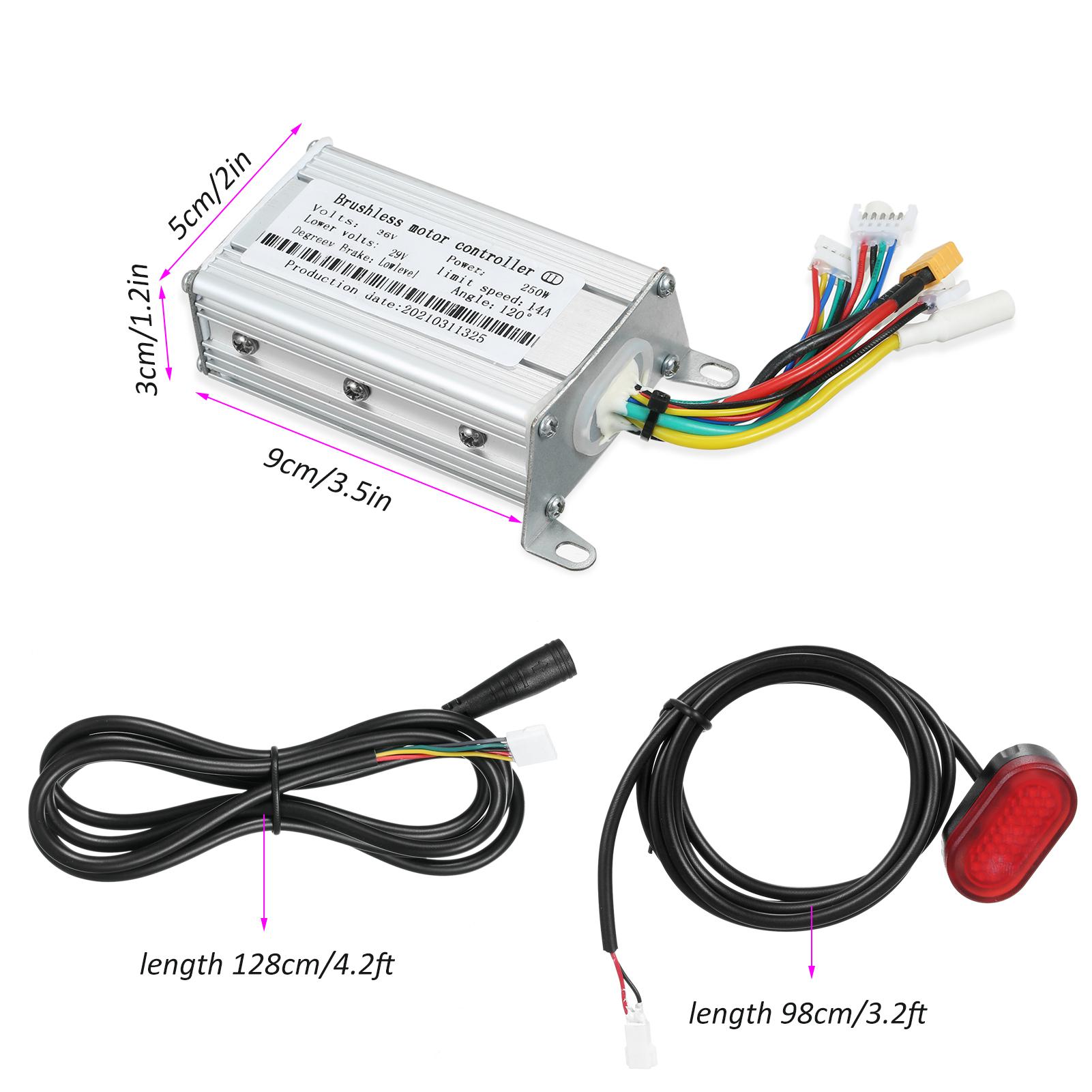Bộ Điều Khiển Động Cơ 36V Với Đèn Pha Màn Hình Kỹ Thuật Số Đèn Hậu Thay Thế Cho Xe Tay Ga Điện Cho Xiaomi M365