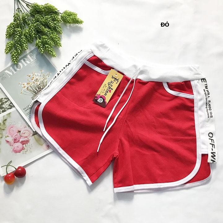 Quần đùi nữ từ 45-53kg - quần sọt short nữ thun da cá lưng trắng, cho bạn gái năng động - QU21