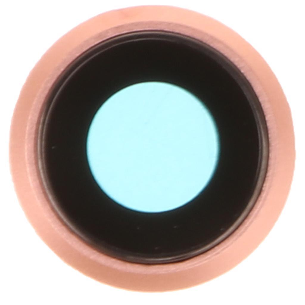 Phone Rear Camera Lens Cover Glass & Metal Frame Holder For 8
