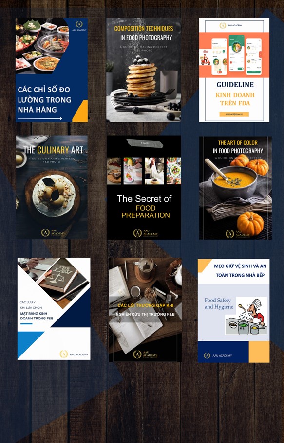 E-Voucher - TRỌN BỘ 45 EBOOK NGÀNH F&B - Ebook kinh doanh quán ăn, nhà hàng, quán cà phê