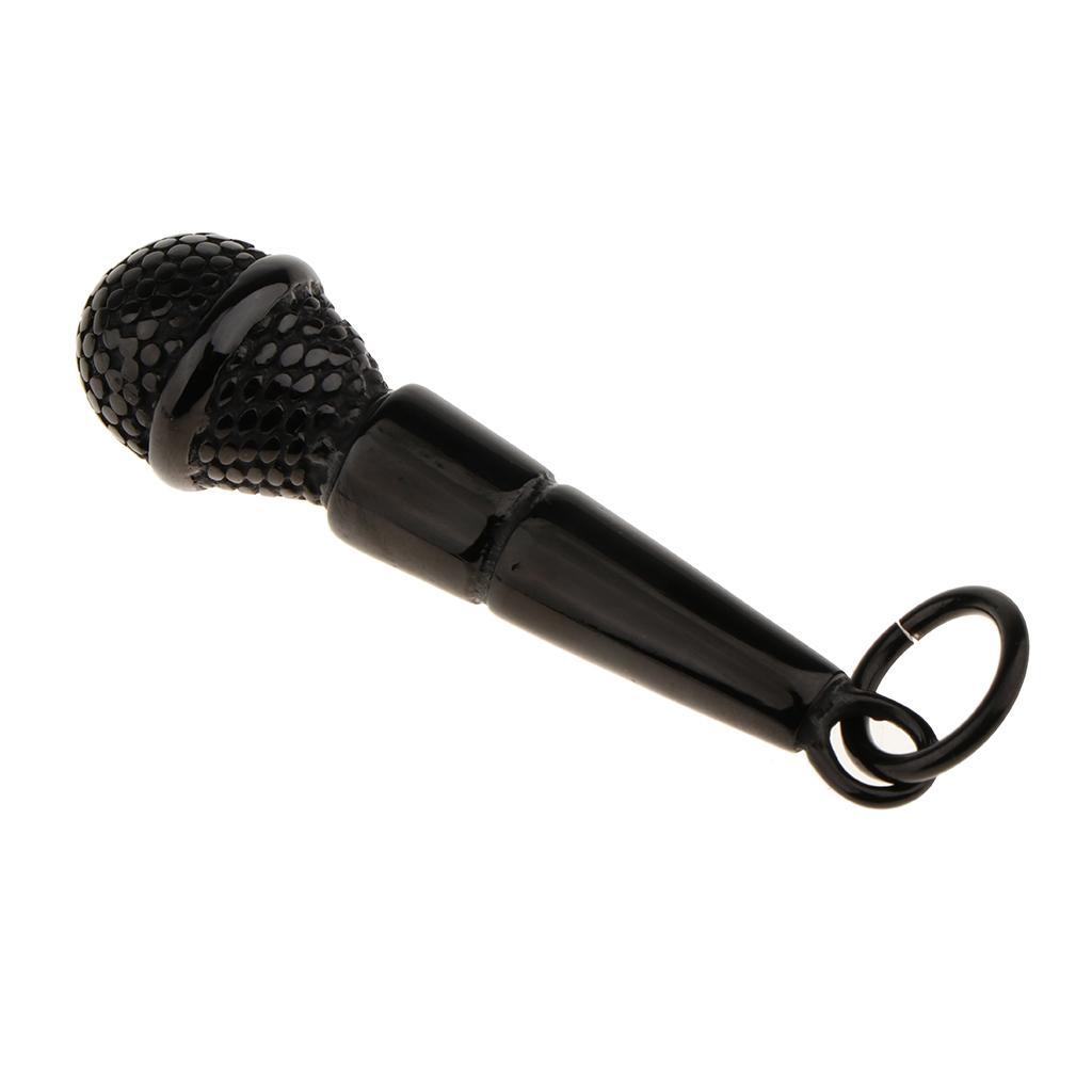 Jewelers Microphone Music Singer Pendant Charms Mens Hip Hop Rapper Pendant