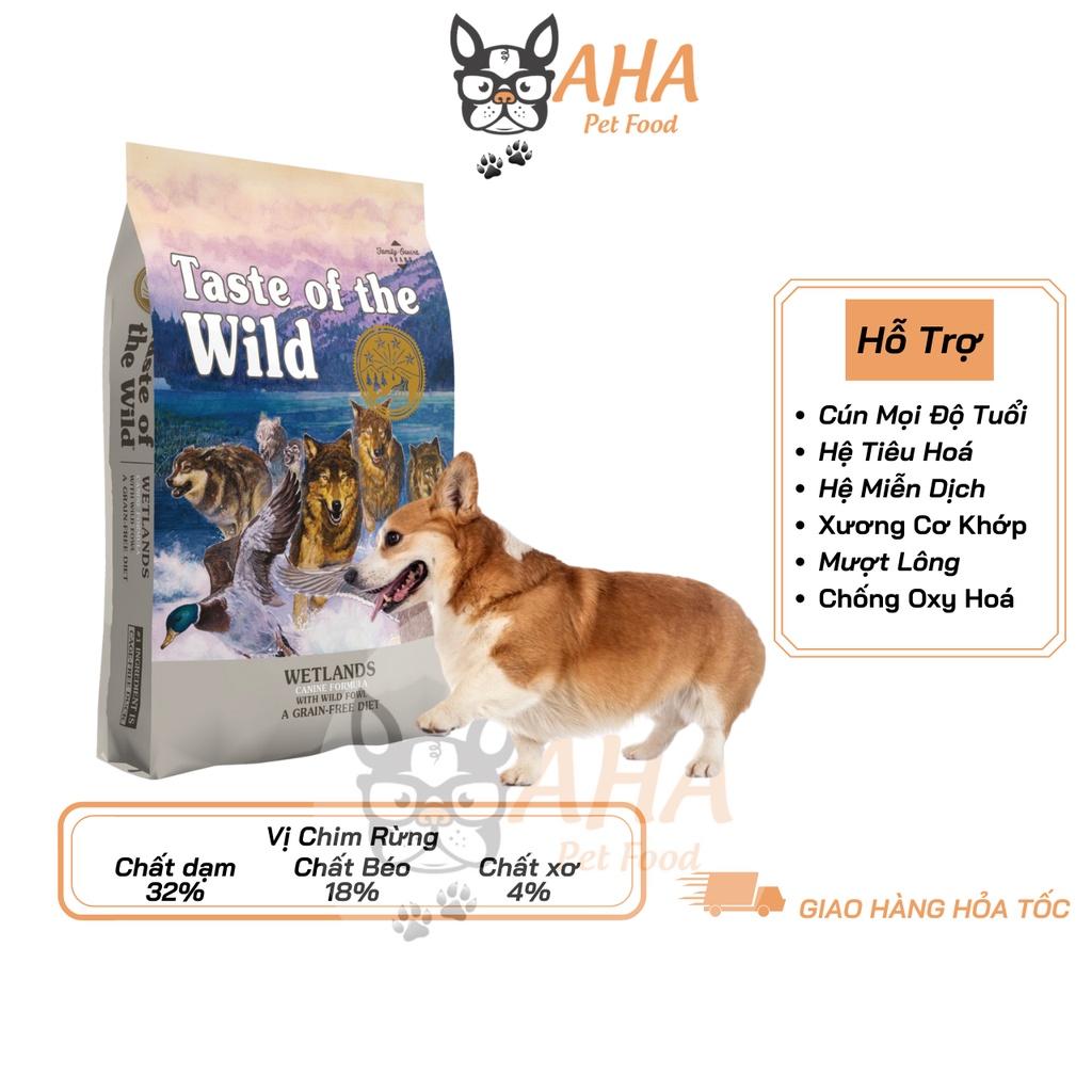 Thức Ăn Cho Chó Corgi Taste Of The Wild Bao 500g - Wetlands Thịt Chim Rừng, Trái Cây Rau Củ Quả