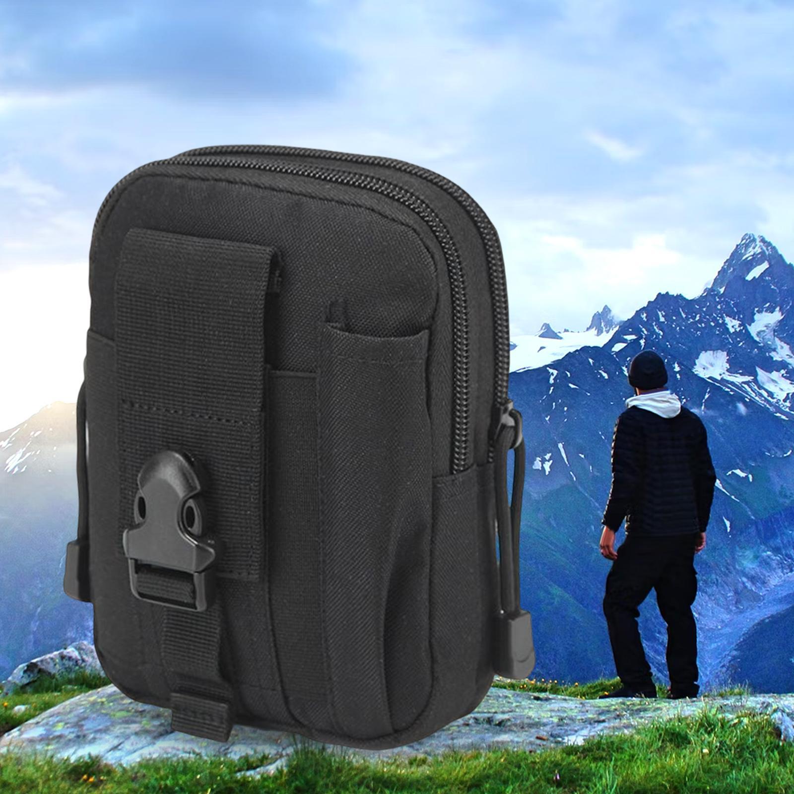 Portable Waist Zipper Purse Gear Organizer Bag Multi Functional Pouch Accessories Nylon for Hunting