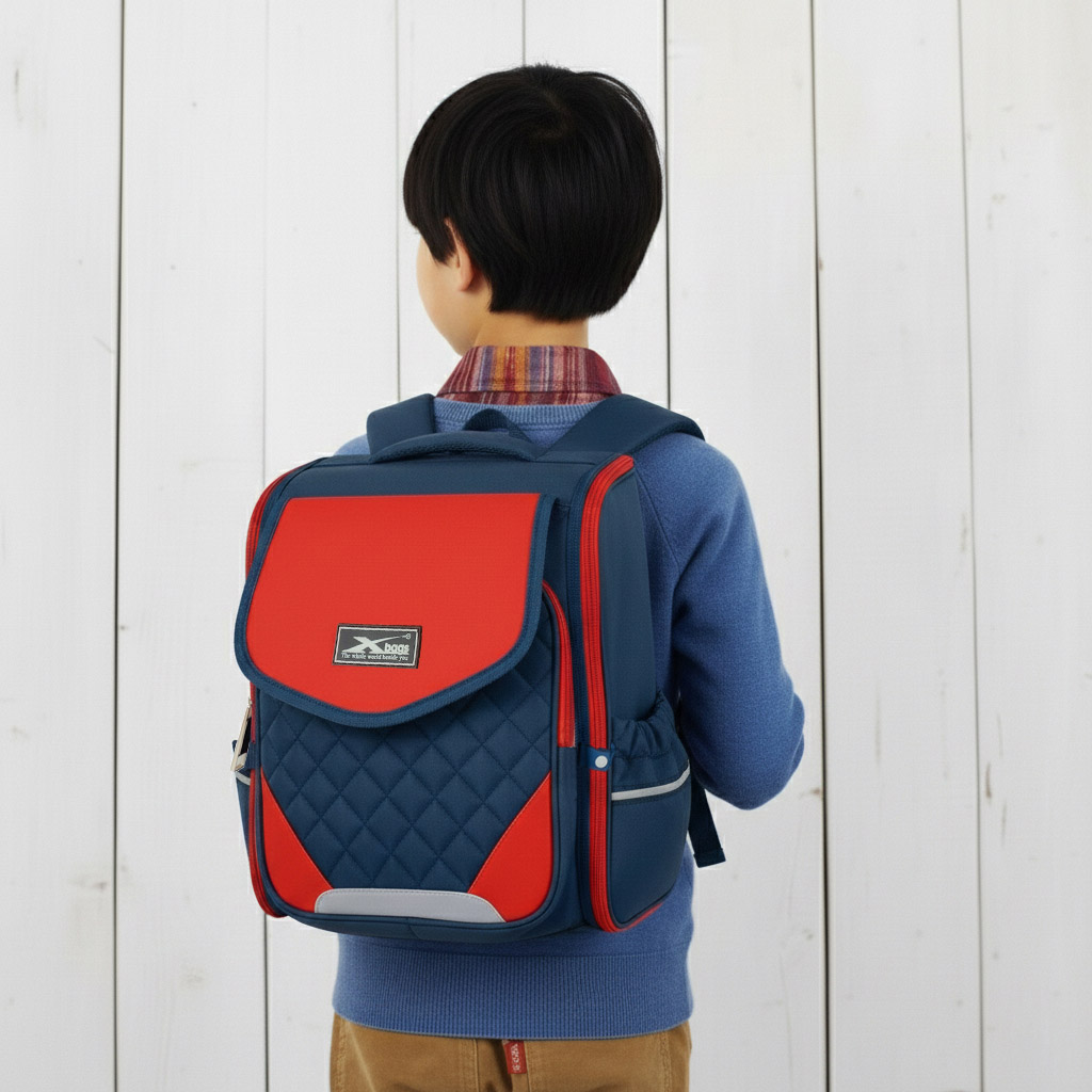 Balo Chống Gù Bé Trai Xbags Xb 3106, Balo Học SInh Tiểu Học Chống Tia UV, ít phai màu