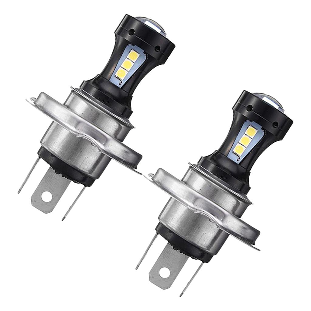 2X H4 18SMD LED Fog Driving Light Bulbs Daytime Running White 6000K 12V DC Aluminum Housing
