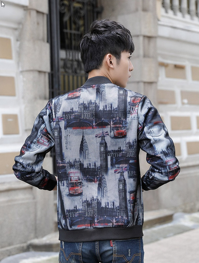 Aó khoác nam Titishop in hình 3D AKN456